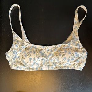 J.Crew Bikini Top, Liberty Violet Print, Size S